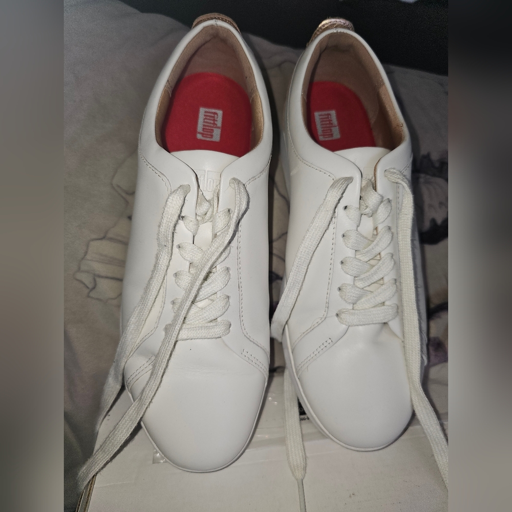 Fitflop White/Rose Gold sneakers